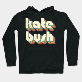 Retro Vintage Rainbow Kate Letters Distressed Style Hoodie